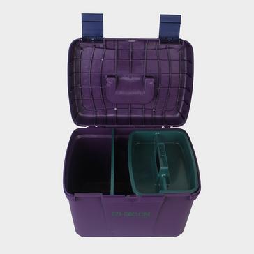 Purple Shires Ezi-Groom Deluxe Grooming Box Plum