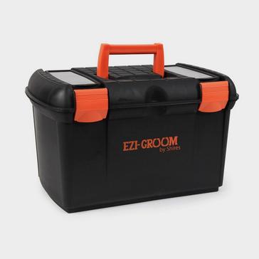 Black EZI-GROOM Two Tone Tack Box Black