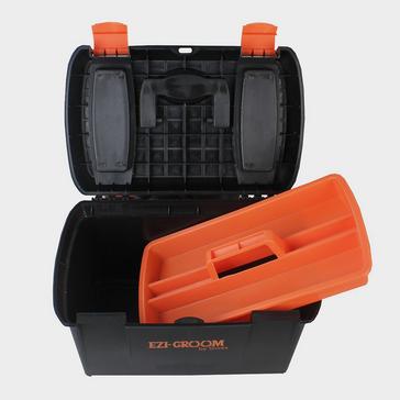 Black EZI-GROOM Ezi-Groom Two Tone Tack Box