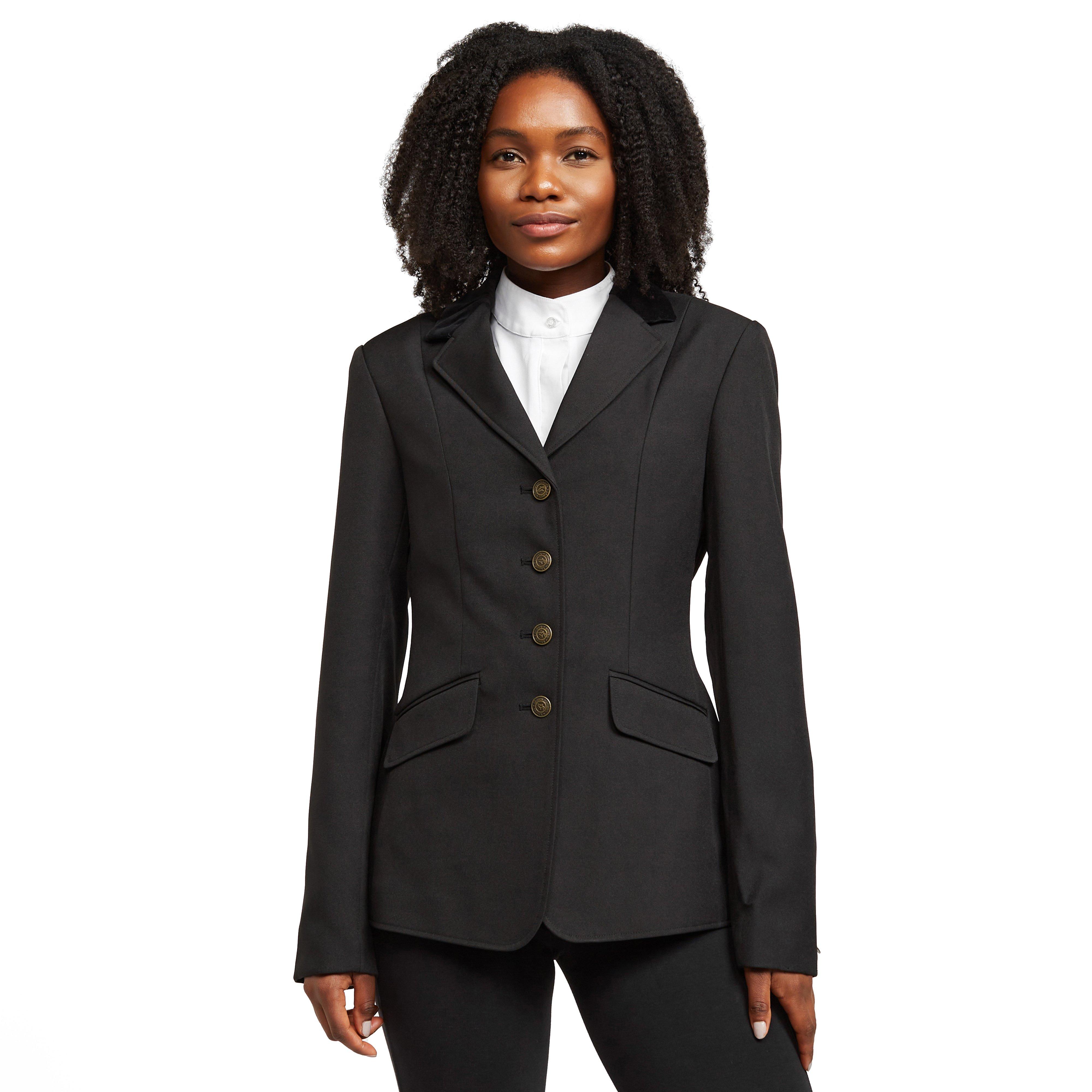 Veste équestre Enfant Shires Aston Show – UK 26 – Noir – Col Velours – Occasion