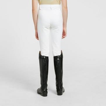 White Shires Maids Saddlehugger Jodhpurs White