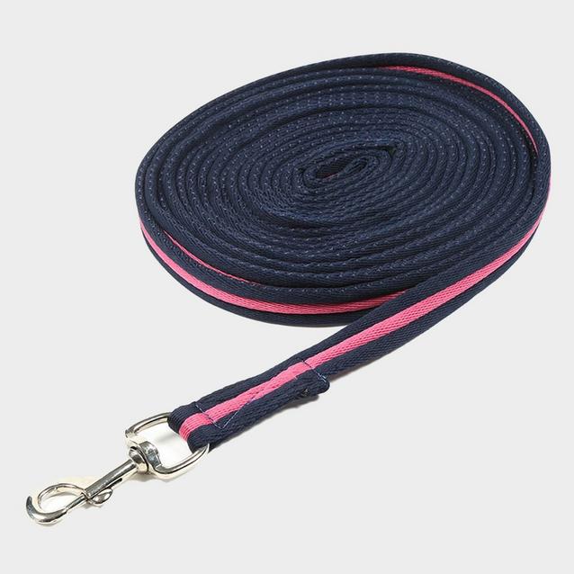 Blue Wessex Cushion Web Lunge Line Navy/Pink image 1