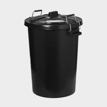 Black ProStable Dustbin and Lid Black