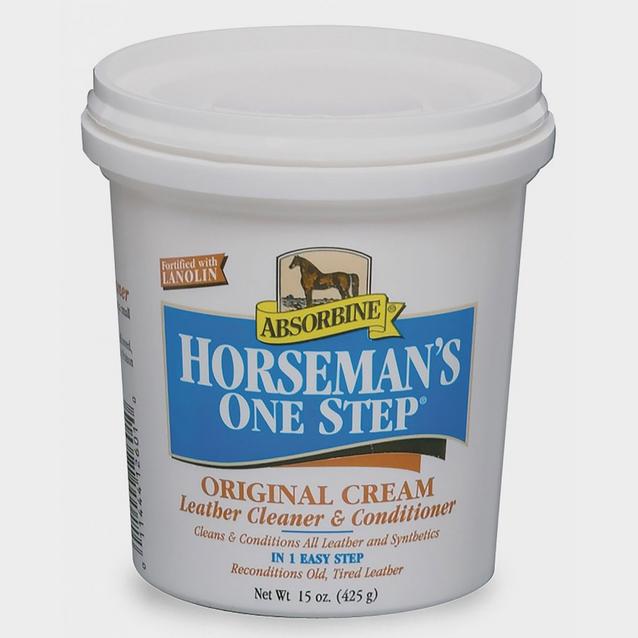  Absorbine Horseman's One Step Original Cream Leather Clean & Conditioner image 1