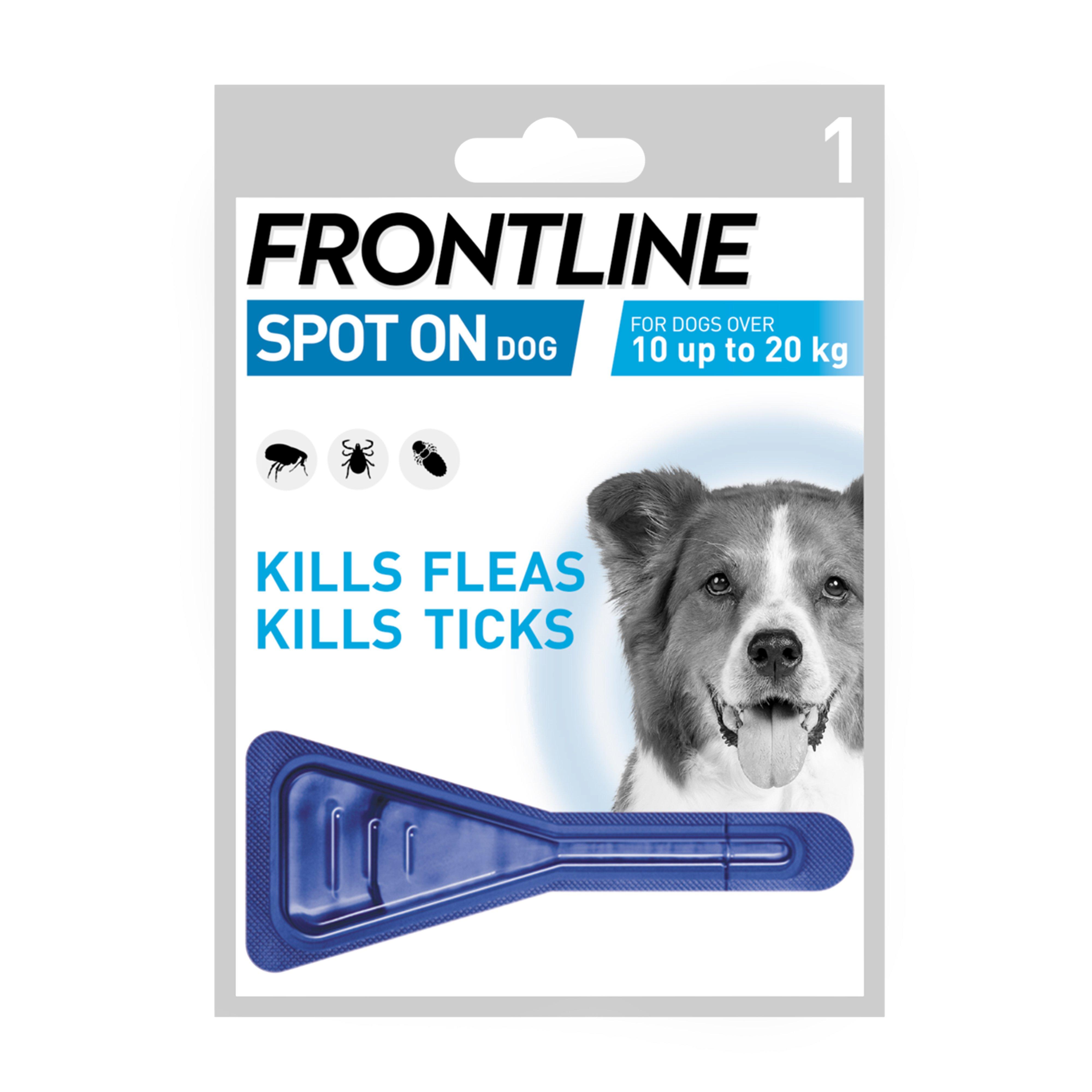 Spot On Dog Flea & Tick Preventative Treatment Medium Dog