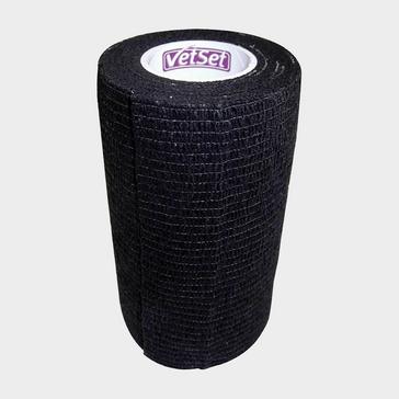 Black VetSet Wraptec Cohesive Bandage Black