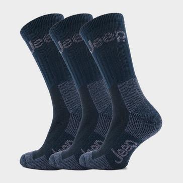 Blue Jeep Mens Luxury Boot Socks Navy/Blue