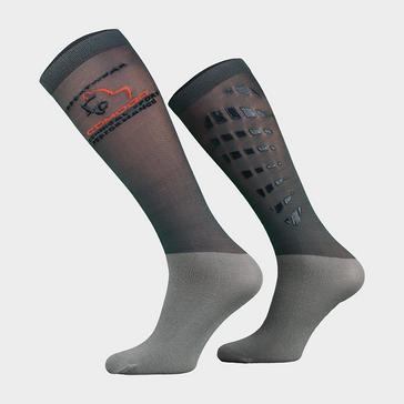 Grey Comodo Adults Silicone Grip Socks Anthracite
