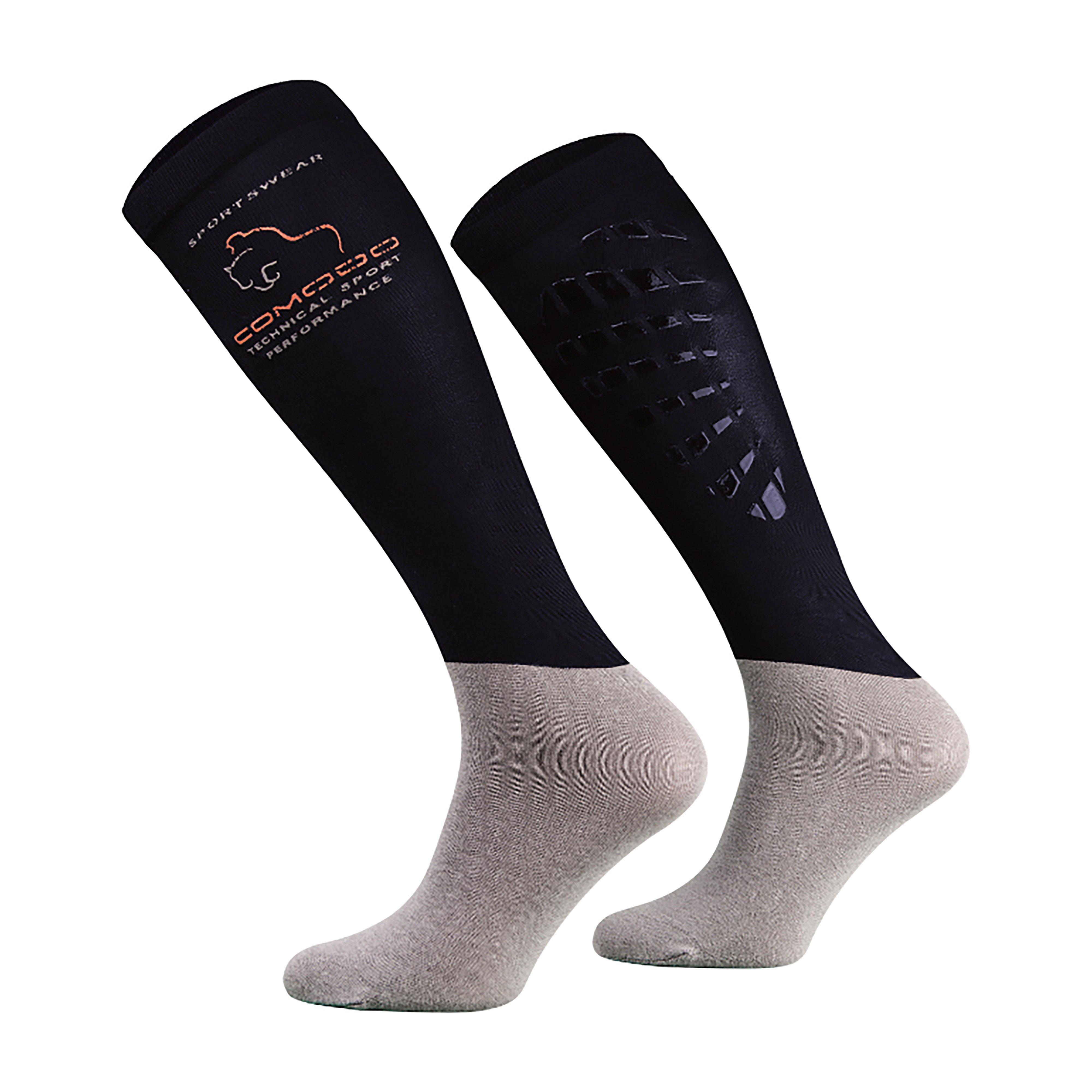 Adults Silicone Grip Socks Navy