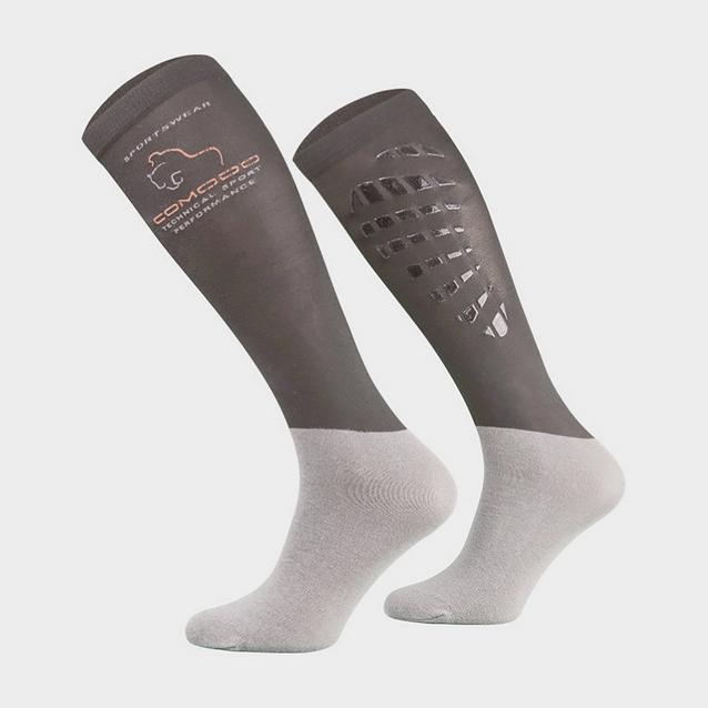 Grey Comodo Kids Silicone Grip Socks Anthracite image 1