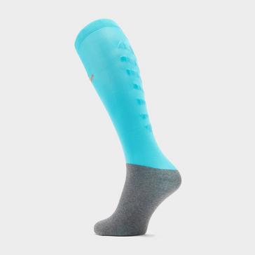Blue Comodo Kids Silicone Grip Socks Turquoise