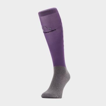 Purple Comodo Kids Silicone Grip Socks Violet