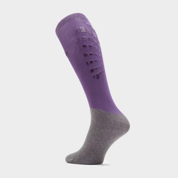 Purple Comodo Kids Silicone Grip Socks Violet