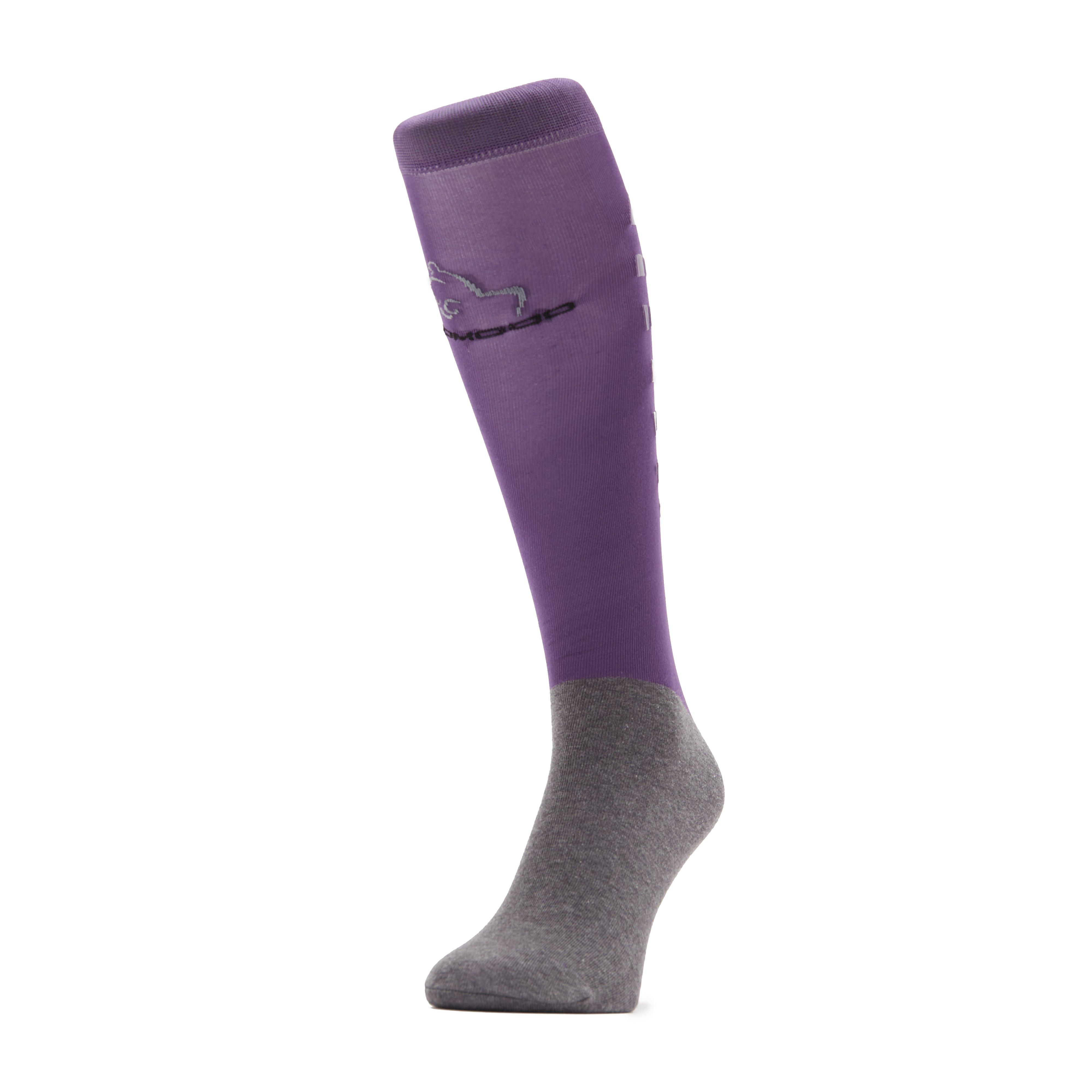 Kids Silicone Grip Socks Violet