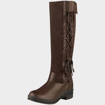Brown Ariat Ladies Grasmere H2O Country Boots Chocolate