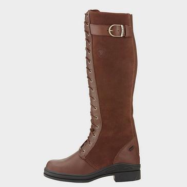 Brown Ariat Ladies Coniston H2O Country Boots Chocolate