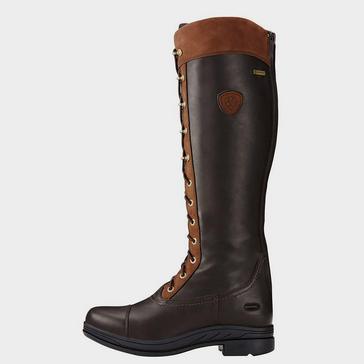 Brown Ariat Womens Coniston Pro GTX Insulated Boots Ebony Brown