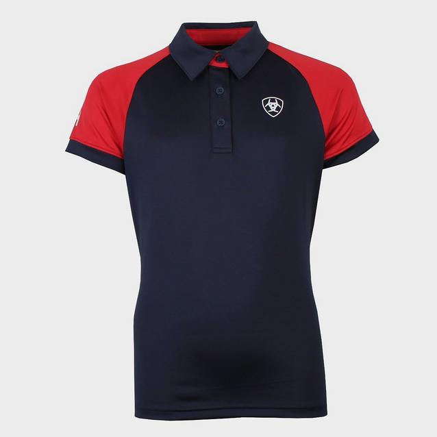 Blue Ariat Childs Team 3.0 Polo Navy image 1