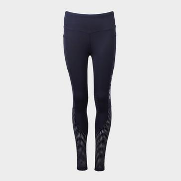 Blue Ariat Childs Eos Knee Patch Tights Navy