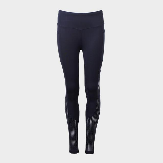 Blue Ariat Childs Eos Knee Patch Tights Navy image 1