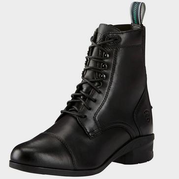 Black Ariat Ladies Heritage IV Lace Paddock Boots Black
