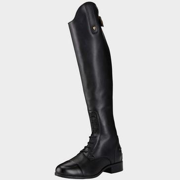 Black Ariat Womens Heritage Contour II Field Zip Riding Boots Black