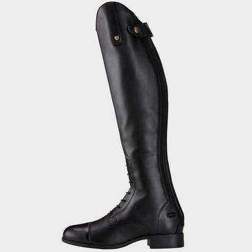 Black Ariat Womens Heritage Contour II Field Zip Riding Boots Black