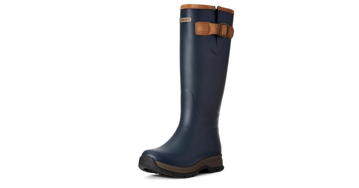 Ariat Womens Burford Wellington Boots Navy Naylors