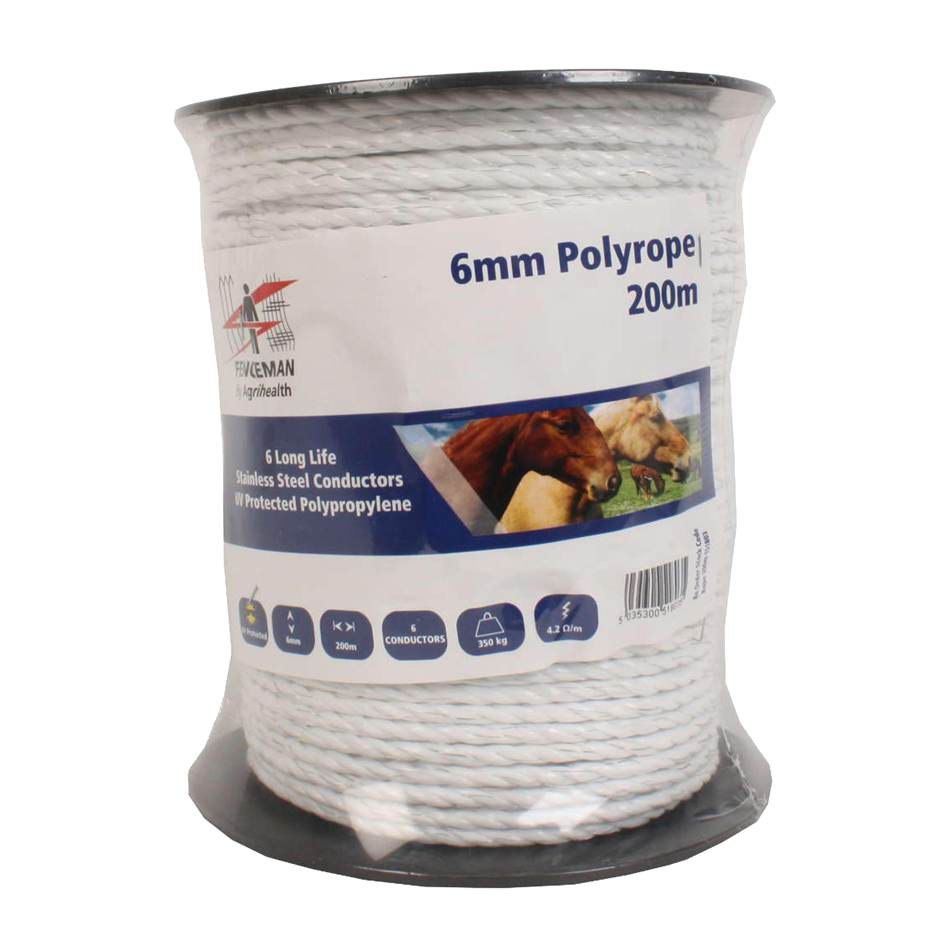Electric Polyrope White 200m
