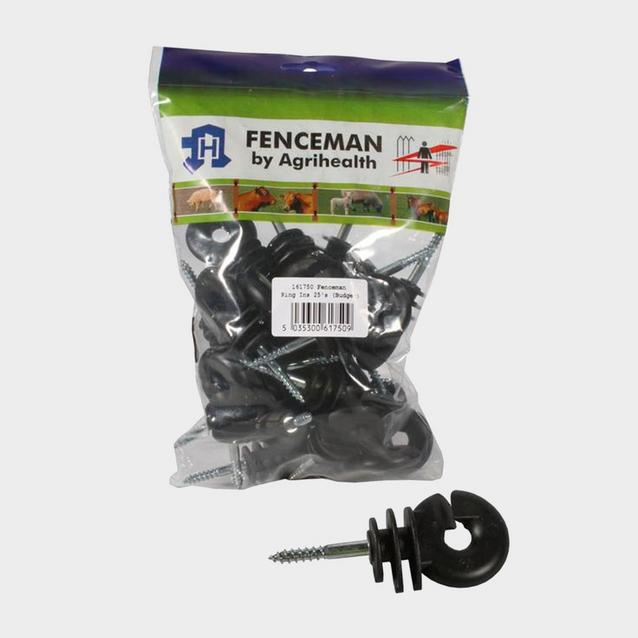 Black Fenceman Insulator Ring 25 Pack image 1