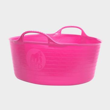 Pink Gorilla Tubs Flexible Shallow Bucket Soft Pink