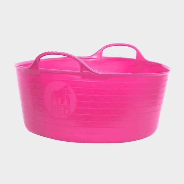 Pink Red Gorilla Flexible Shallow Bucket Soft Pink image 1