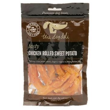 Clear Petface Dog Deli Chicken Rolled Sweet Potato 100g