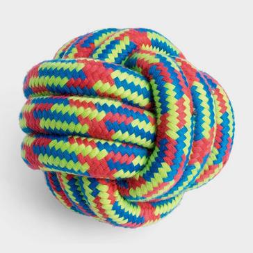 Multi Petface Toyz Woven Rope Ball 