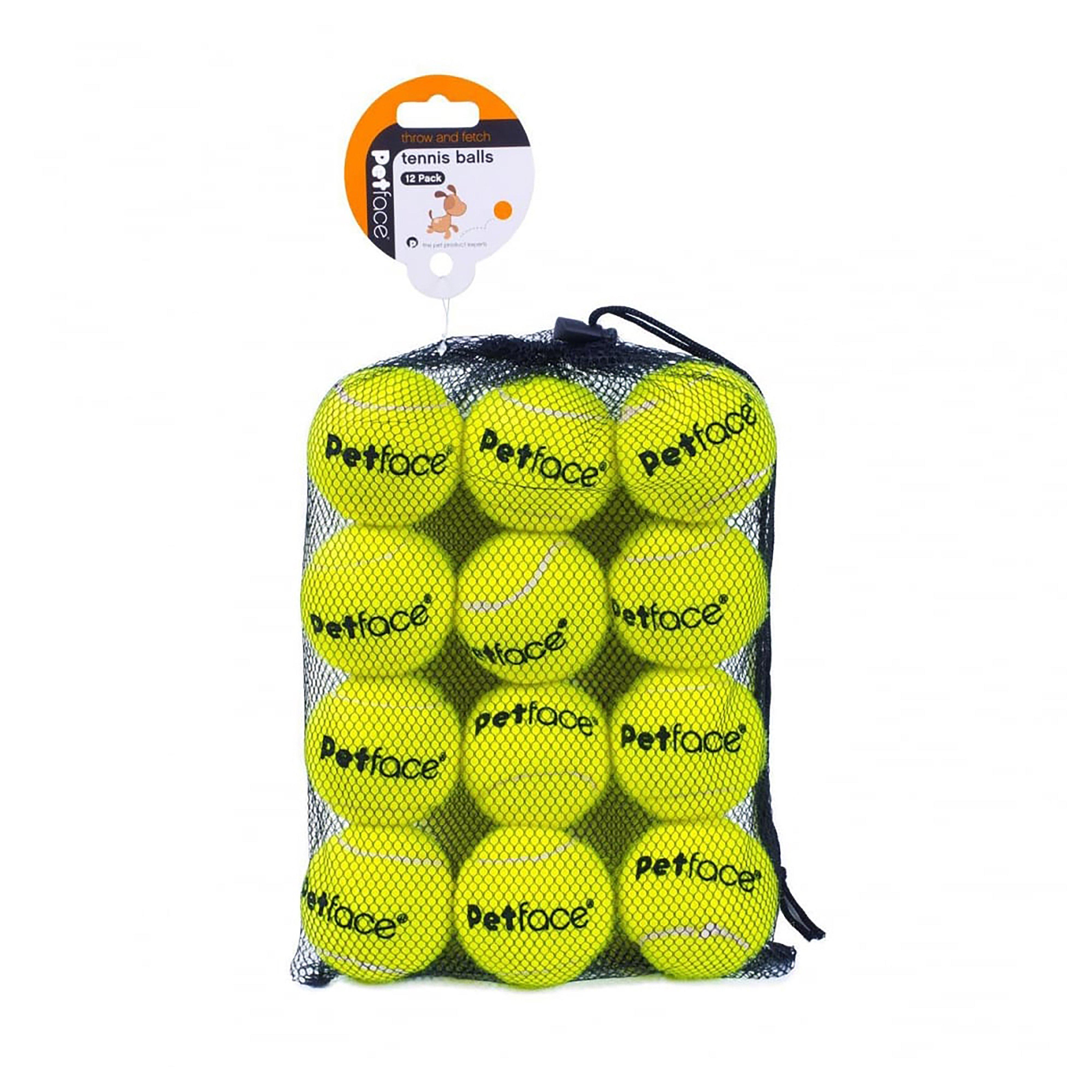 12 Pack Tennis Balls in Yellow
