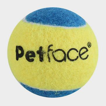 Multi Petface Squeaky Tennis Ball