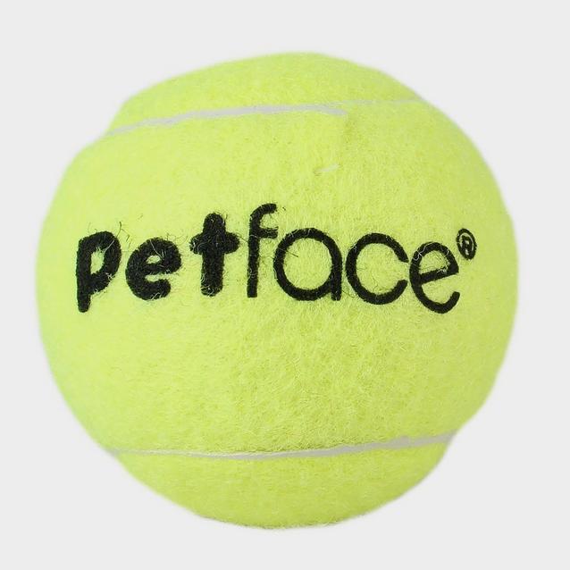 Yellow Petface Single Tennis Ball Yellow image 1