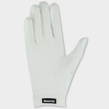 White Roeckl Unisex Adult Roeck-Grip Lite Gloves White