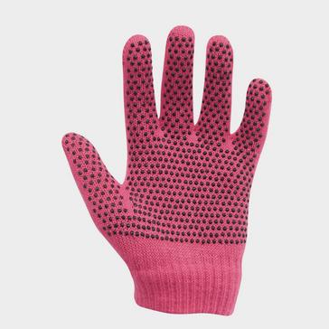 Pink Dublin Childs Magic Pimple Riding Gloves Pink
