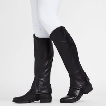 Black Dublin Adults Stretch Fit Half Chaps Black