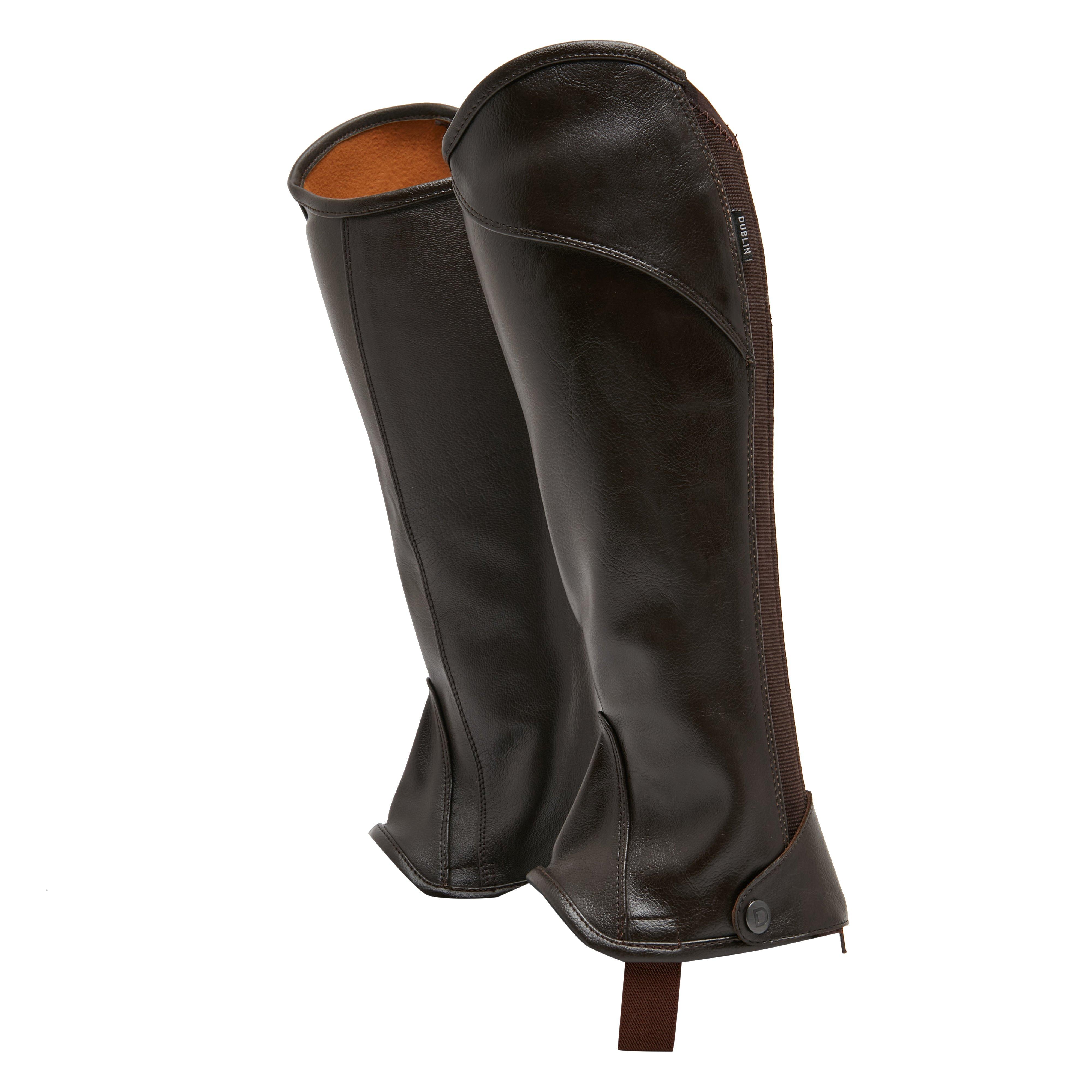 Adults Stretch Fit Half Chaps Brown