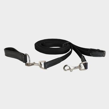 Black Kincade Webbed Draw Reins Black