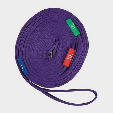Purple Kincade Two Tone Lunge Rein With Circles Markers Purple/Black
