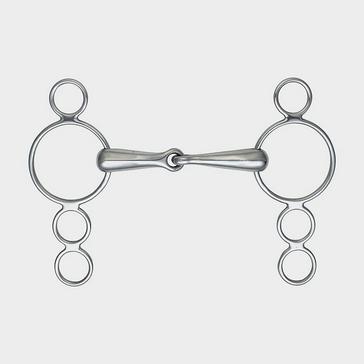 Silver Korsteel 3 Ring Dutch Gag