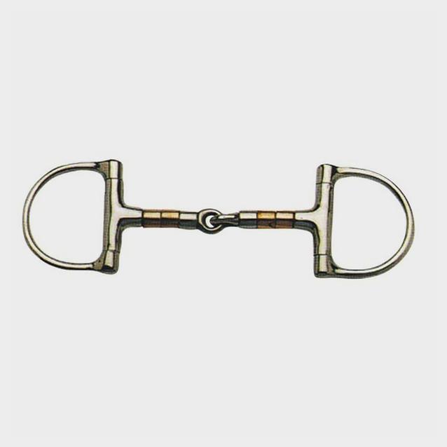  Korsteel D-Ring Snaffle with Copper Rollers image 1