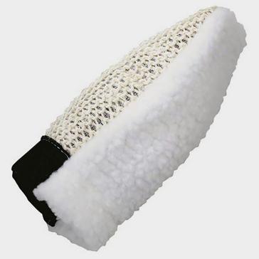 White Roma Sisal Grooming Mitt