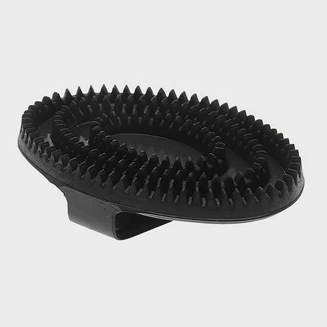 Black Roma Large Rubber Curry Comb Black image 1