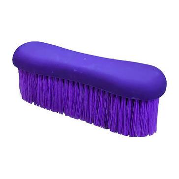 Purple Roma Soft Grip Long Bristle Dandy Brush Purple