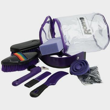 Purple Roma Cylinder Grooming Kit 9 Piece Purple