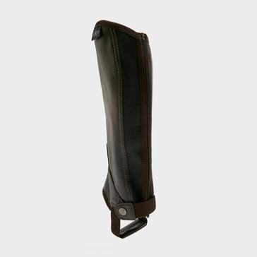 Brown Saxon Childs Equileather Half Chaps Brown